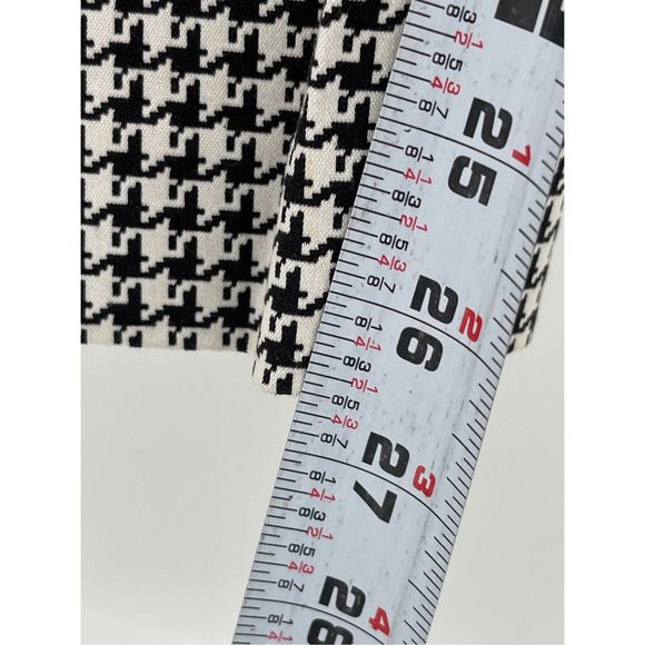 Theory Pants Treeca Winhall Women Size 2 Houndstooth Black White Ankle - Picture 10 of 15